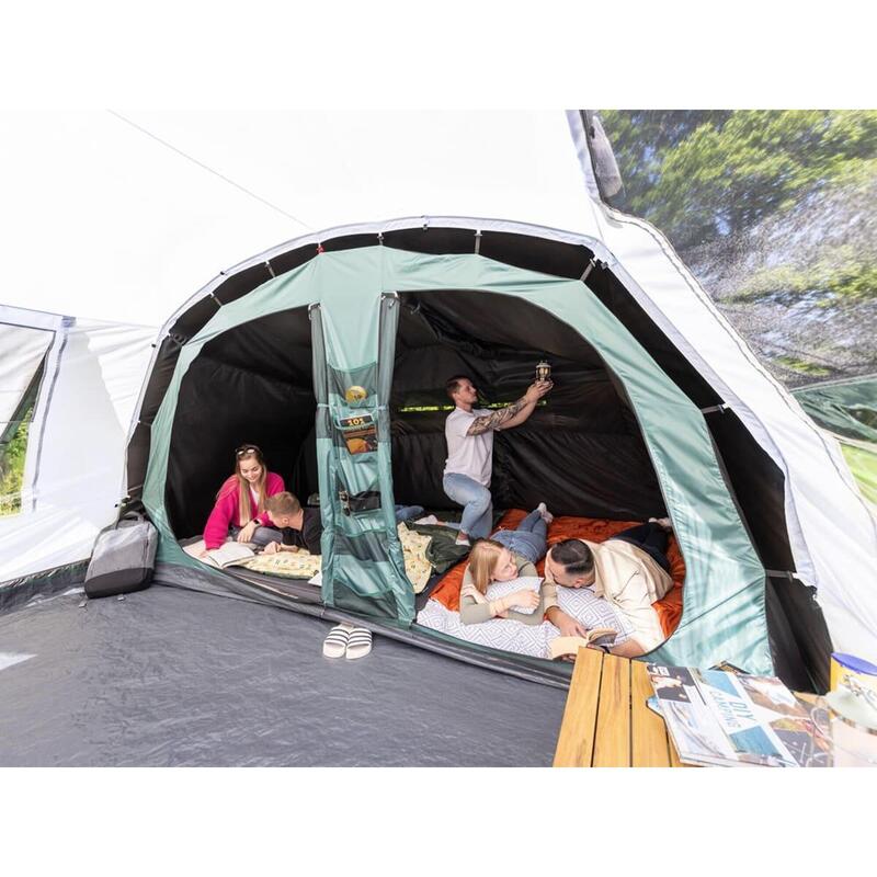 Tente tunnel - Hafslo 5 XL Sleeper Protect - 5 pers, Sol cousu, Cabine noire