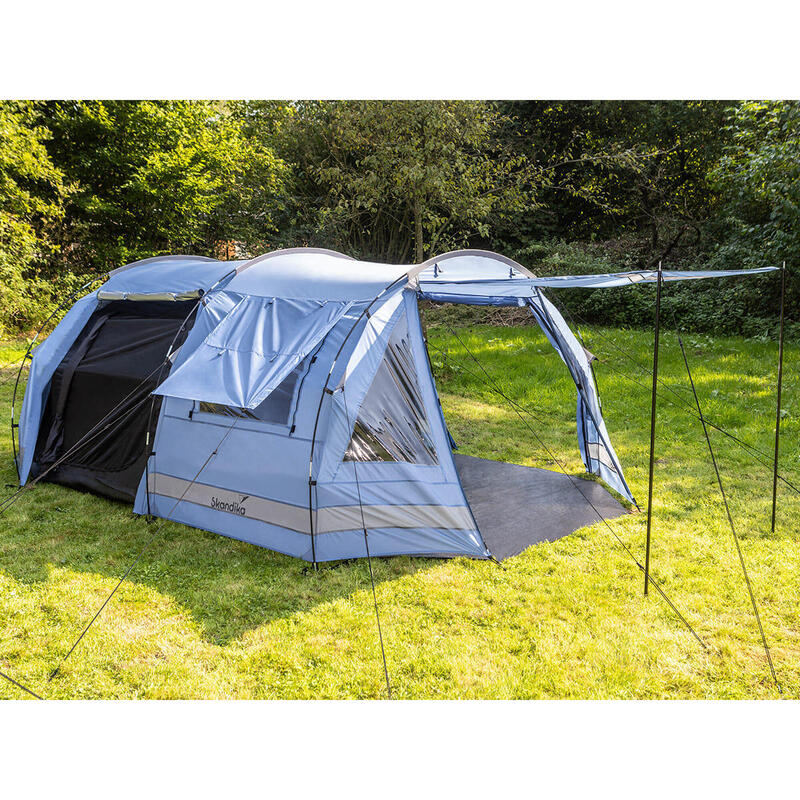 Tente Tunnel familiale Kambo 6 - 6 Personnes - 3 entrées - Marquise