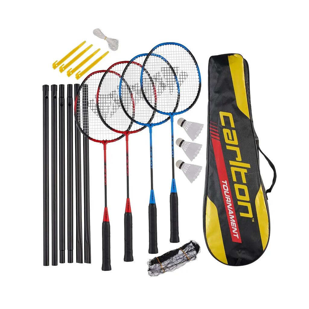 Karakal CT Attack Graphite 4 Player Badminton Set With Net & Shuttles