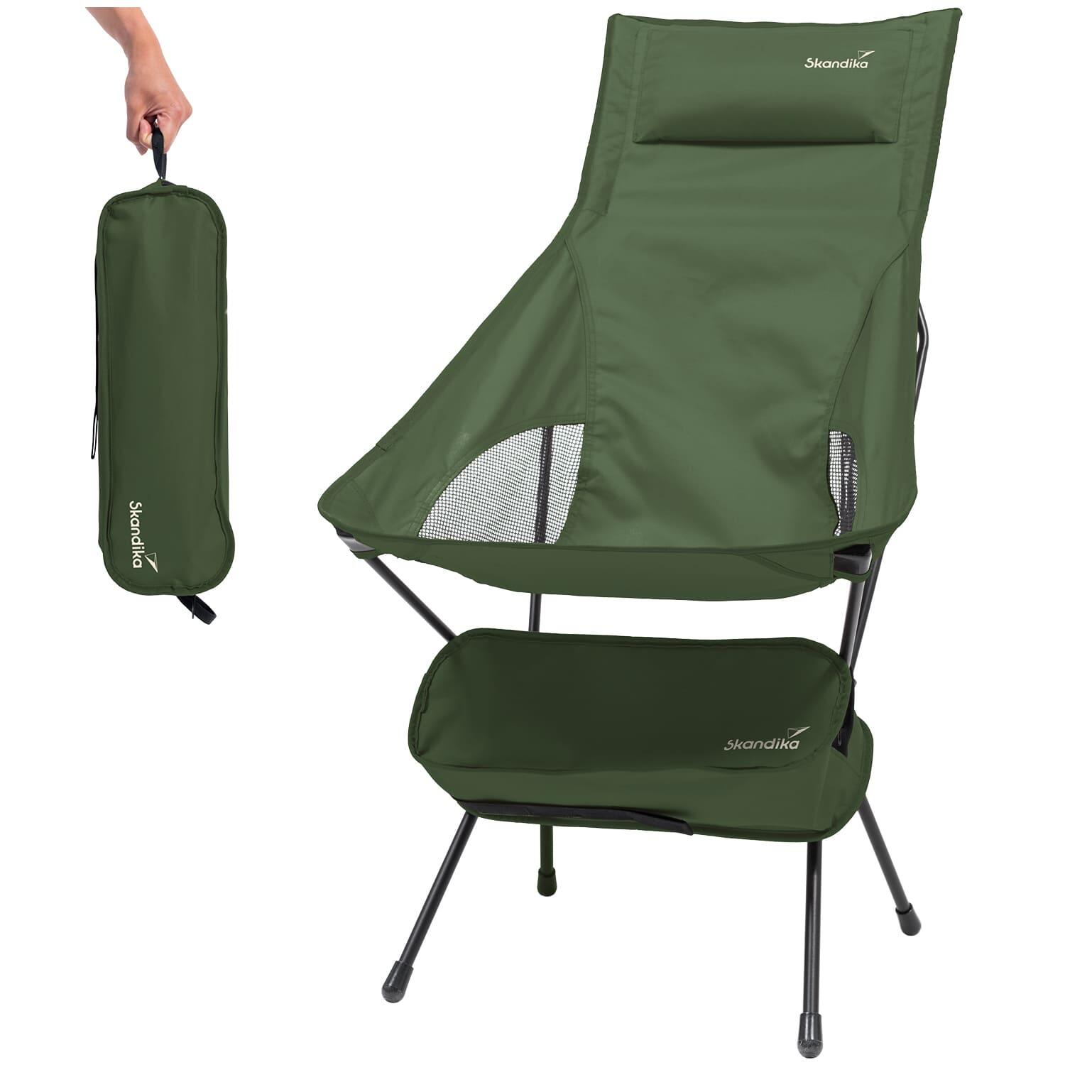 SKANDIKA Campingstoel Solig - vouwstoel - belastbaar tot 120 kg - stalen frame