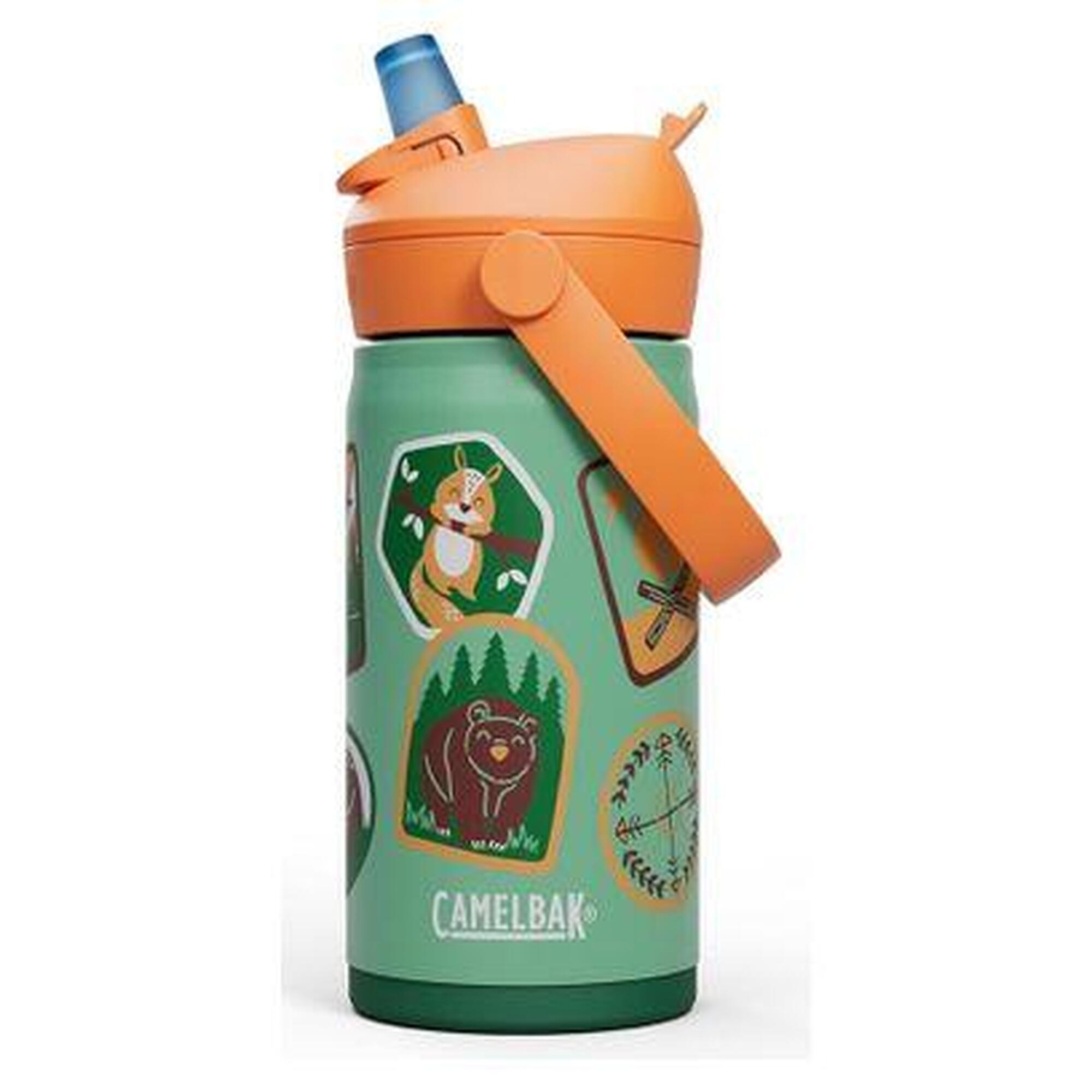 CAMELBAK Thrive Edelstahl-Wasserflasche – Isoliert, Flip-Stroh, Auslaufsicher, 590 Ml, Farbe Moss, Spülmaschinenfest