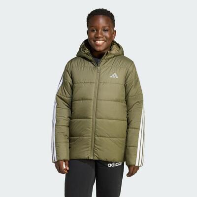 Essentials 3-stripes gewatteerde jack kids