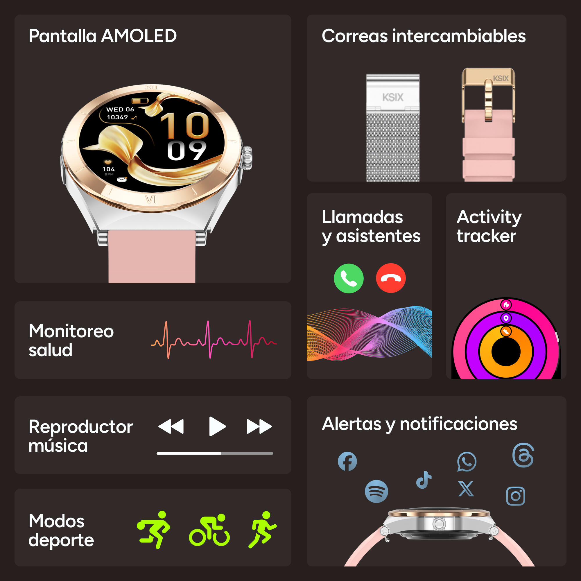 Smartwatch KSIX Lya 2/7
