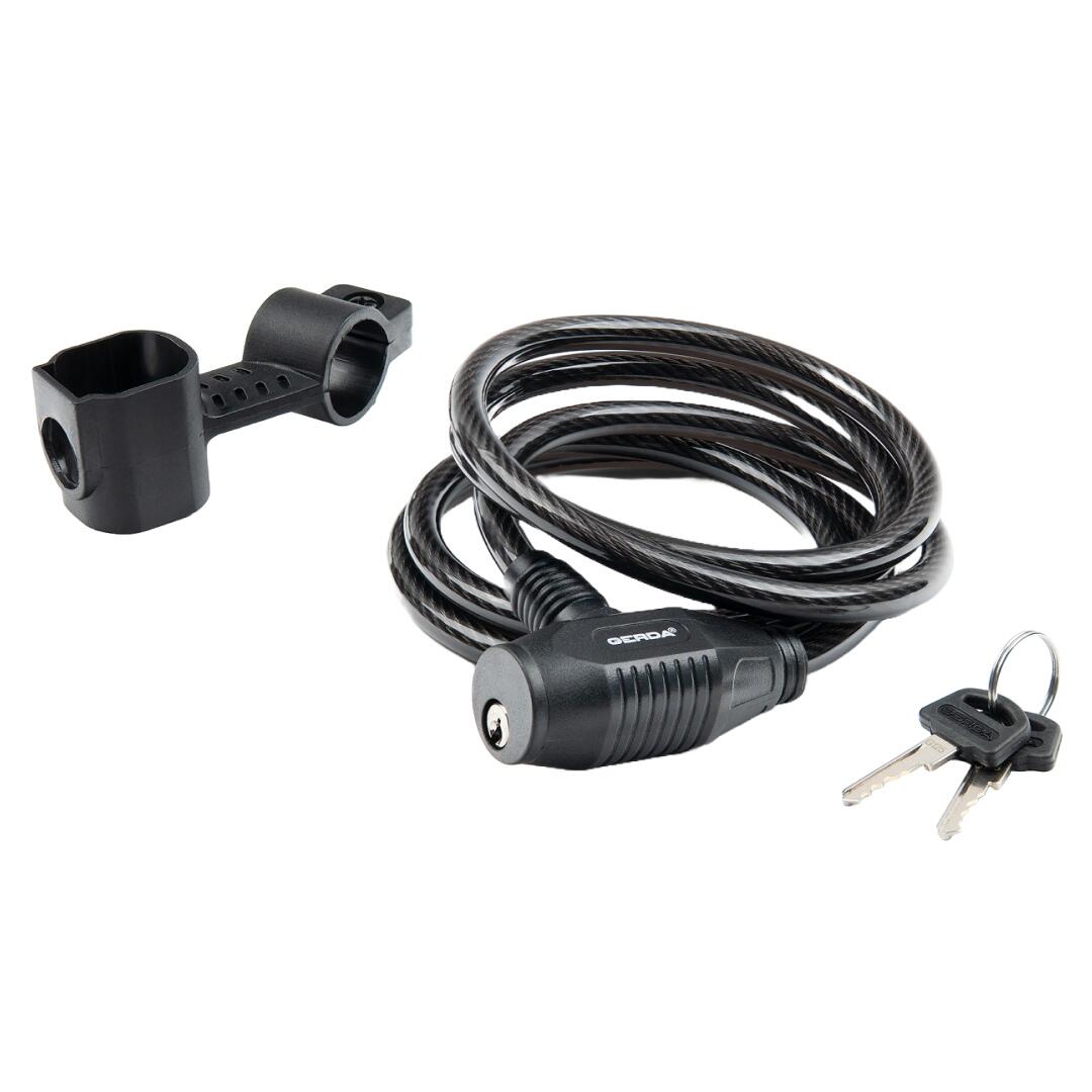 Cadeado de cabo GERDA Flex 1500/8A 150 cm, cabo 8 mm, preto 1/7