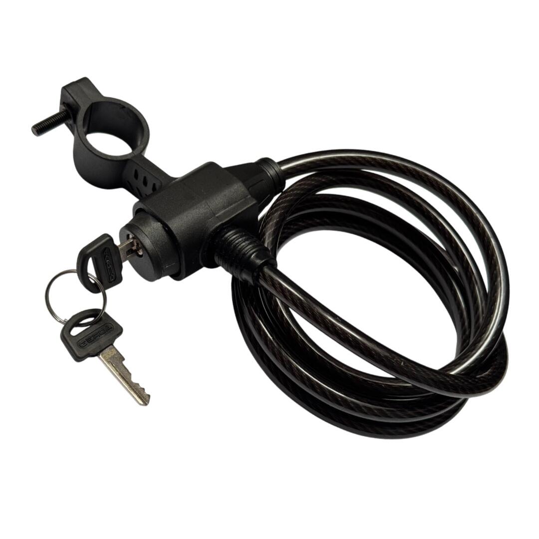 Cadeado de cabo GERDA Flex 1500/8A 150 cm, cabo 8 mm, preto 6/7