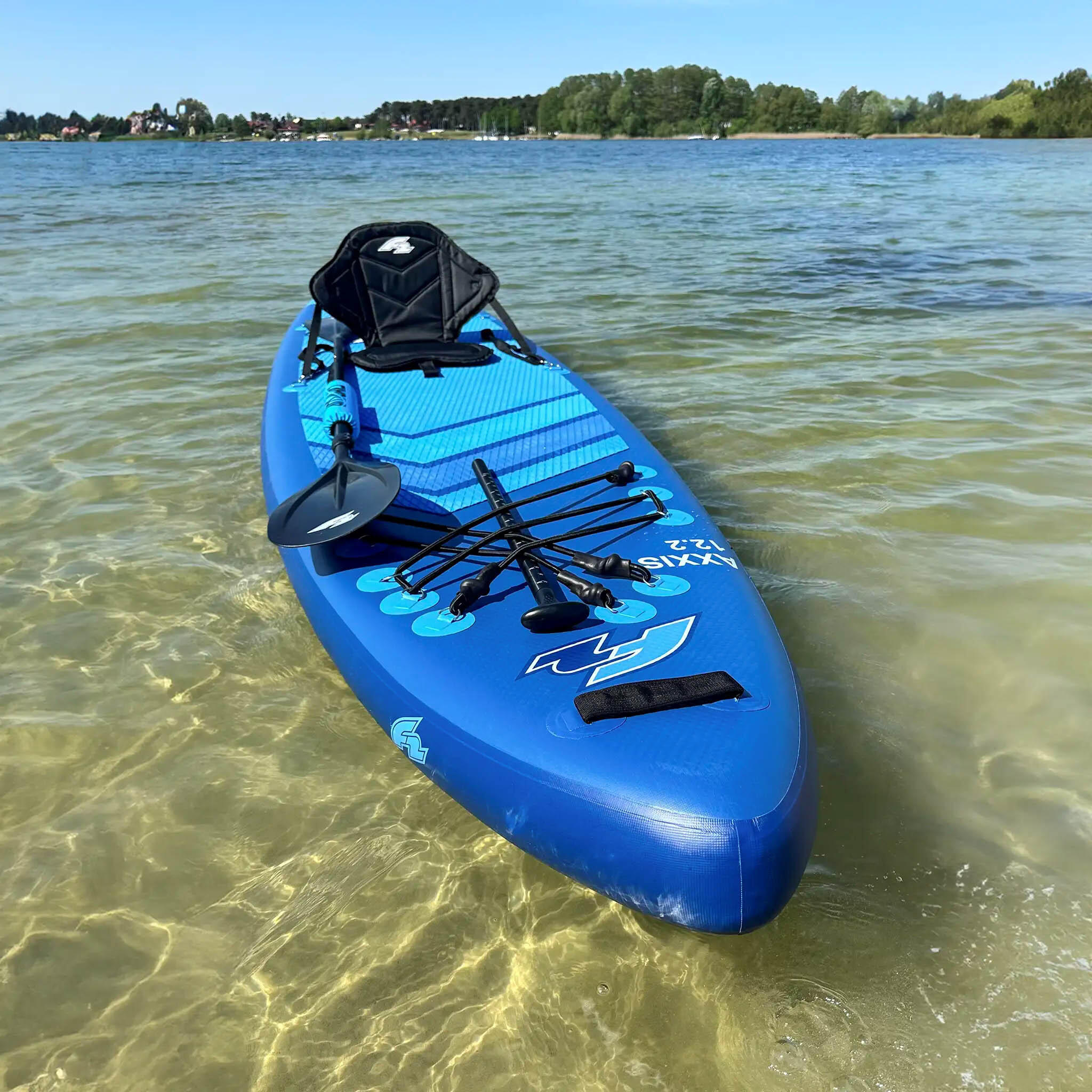 Deska pompowana SUP F2 Axxis 12'2" Navy Blue Combo + Pompka Elektryczna 3/7