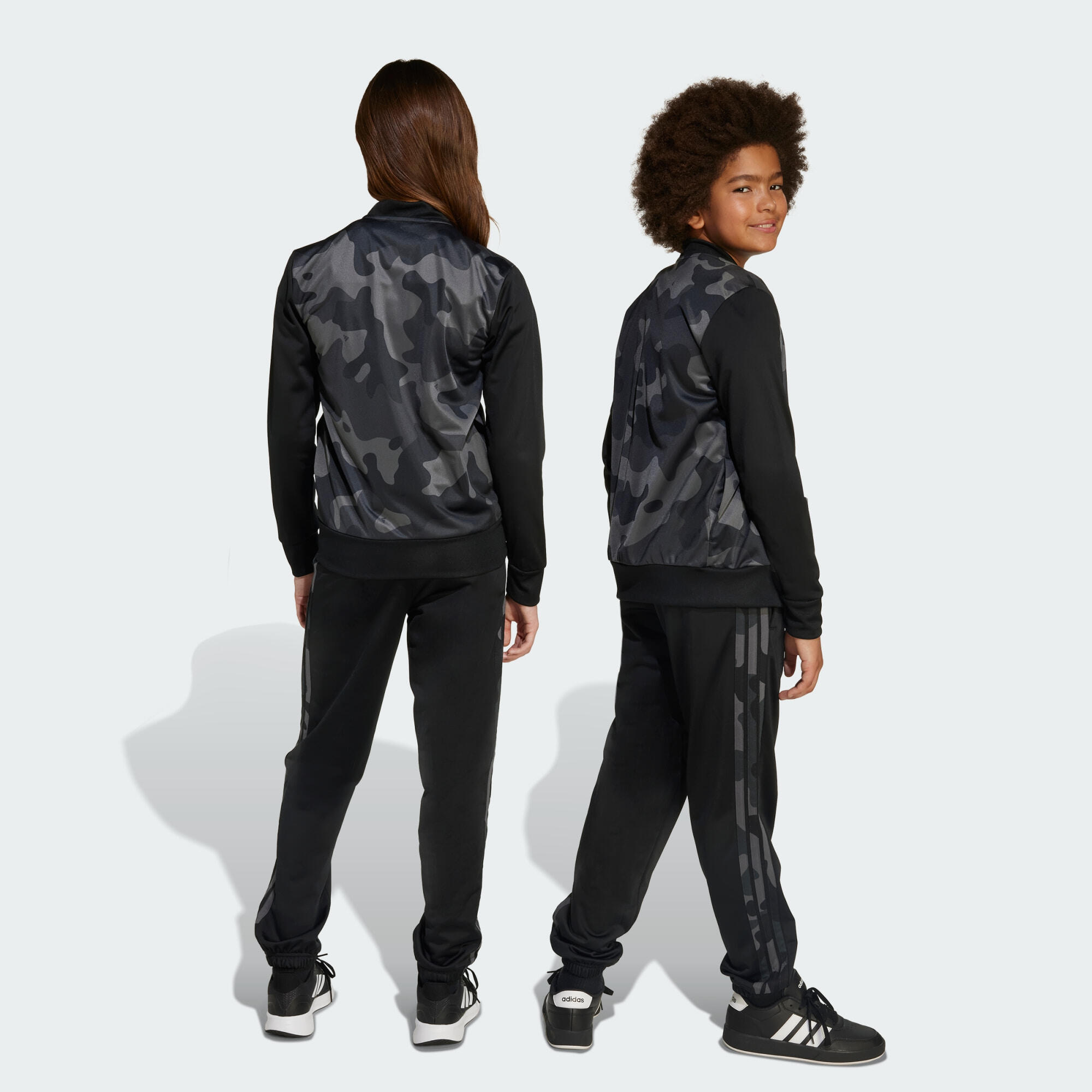 Seasonal Essential Kids Camouflage Tricot 3-Stripes All Over Printed Track Suit 5/7