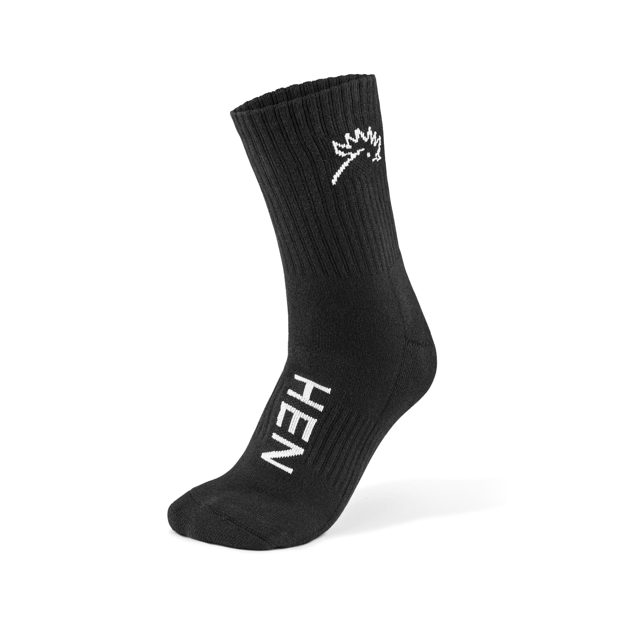HEN SPORTSGEAR Hen Sportsgear Meias desportivas - Everyday - Preto - 3-PACK - tamanho 35-38