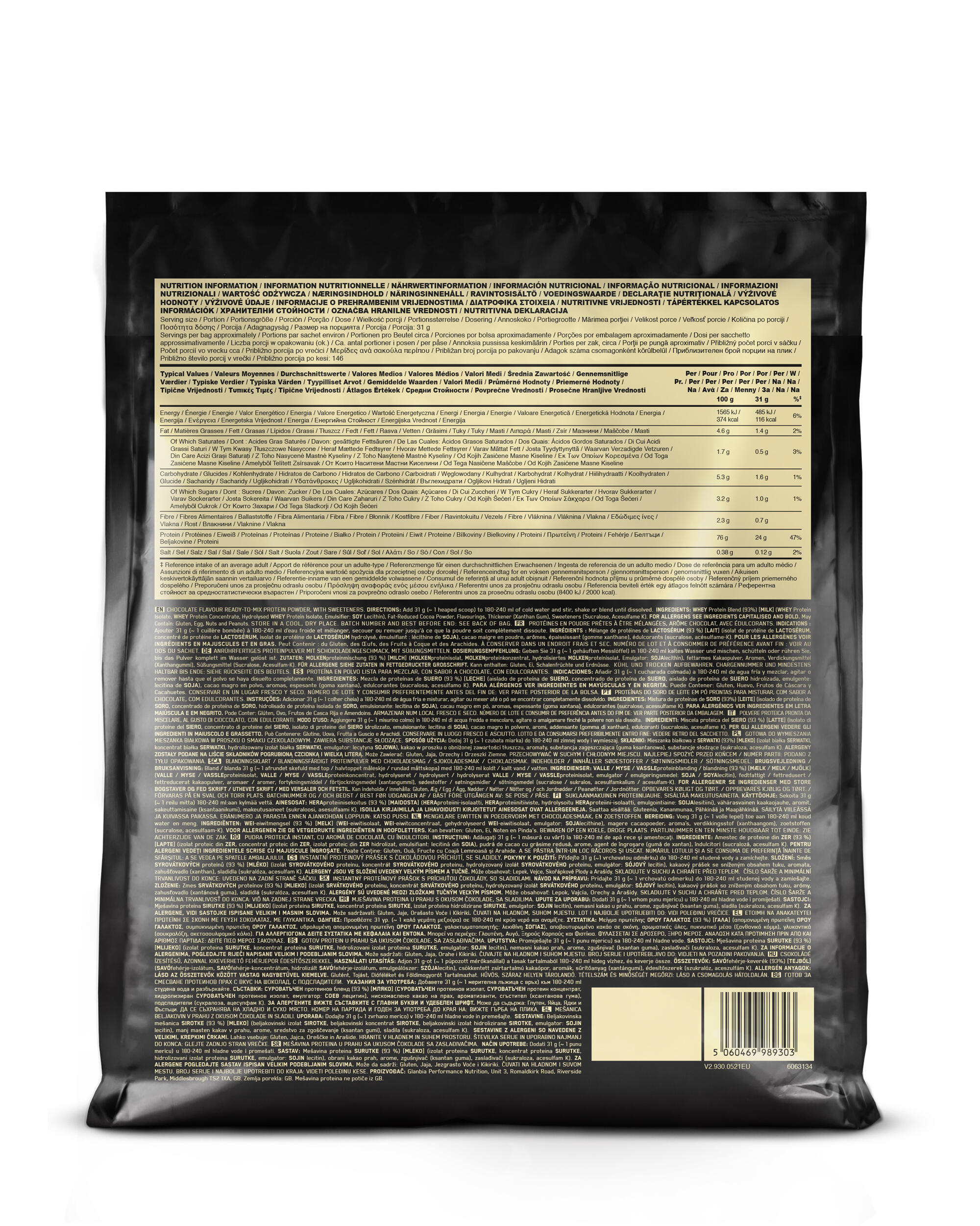 Wei-eiwit - 100% Wei Gold Standard (4,54kg) - Chocolade 4/6