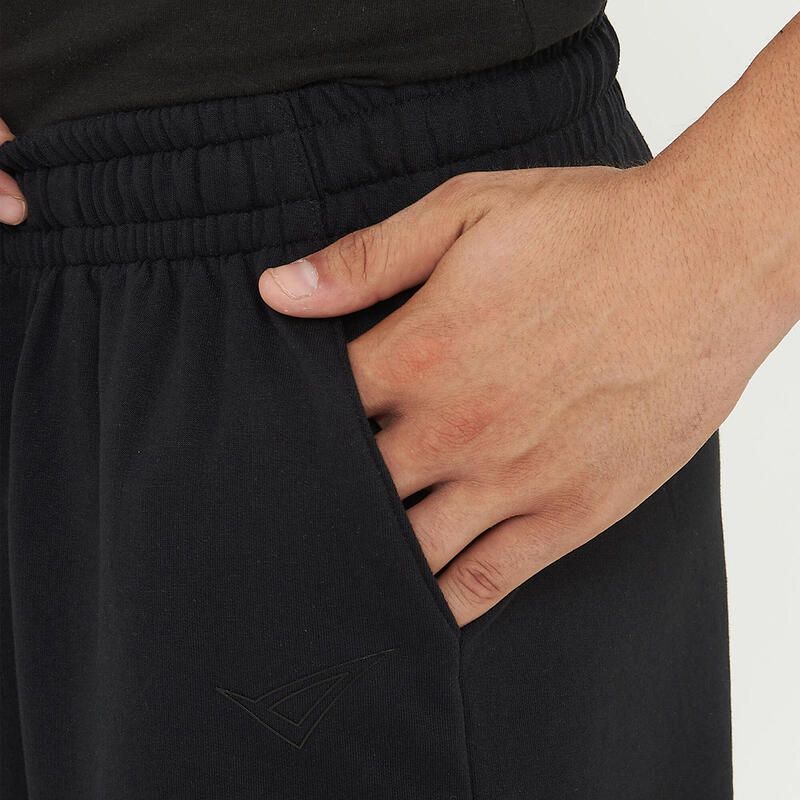 Bărbați Sport Șort 9'' Coton Negru