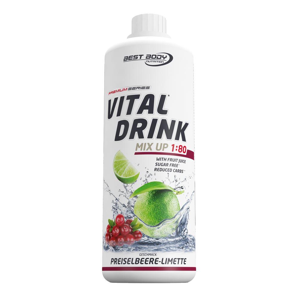 BEST BODY NUTRITION Best Body Nutrition Vital Drink Zerop (1000ml) Lingonberry Lime