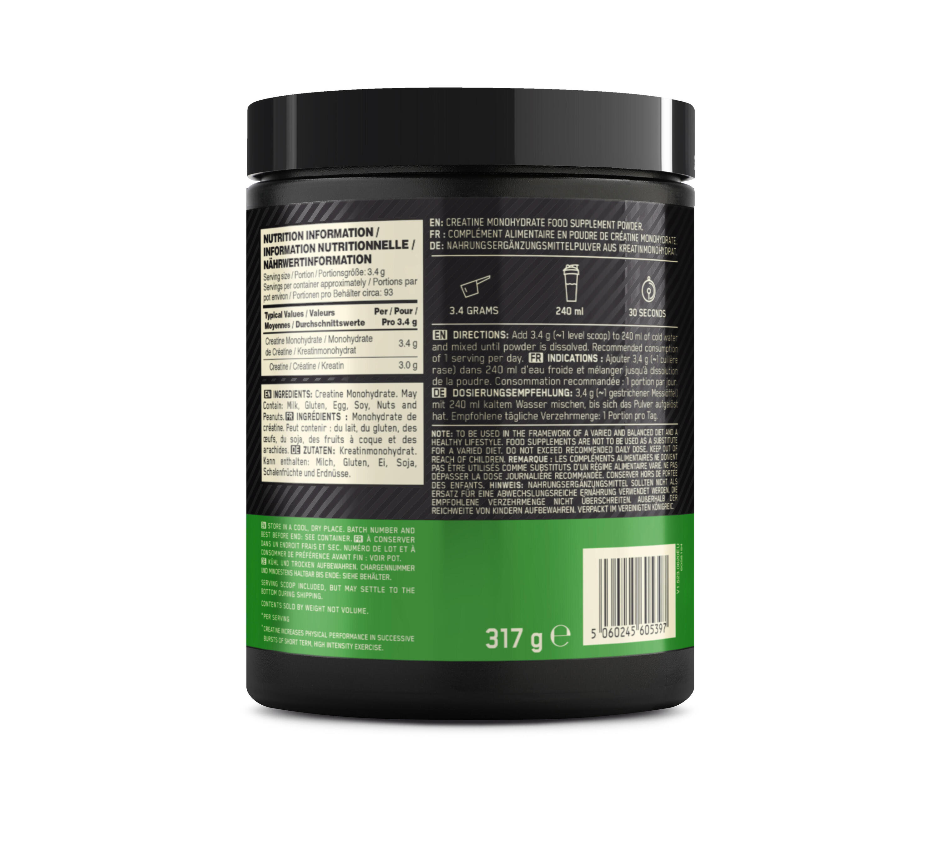 Kreatine - Creatin Powder (317gr) 3/6
