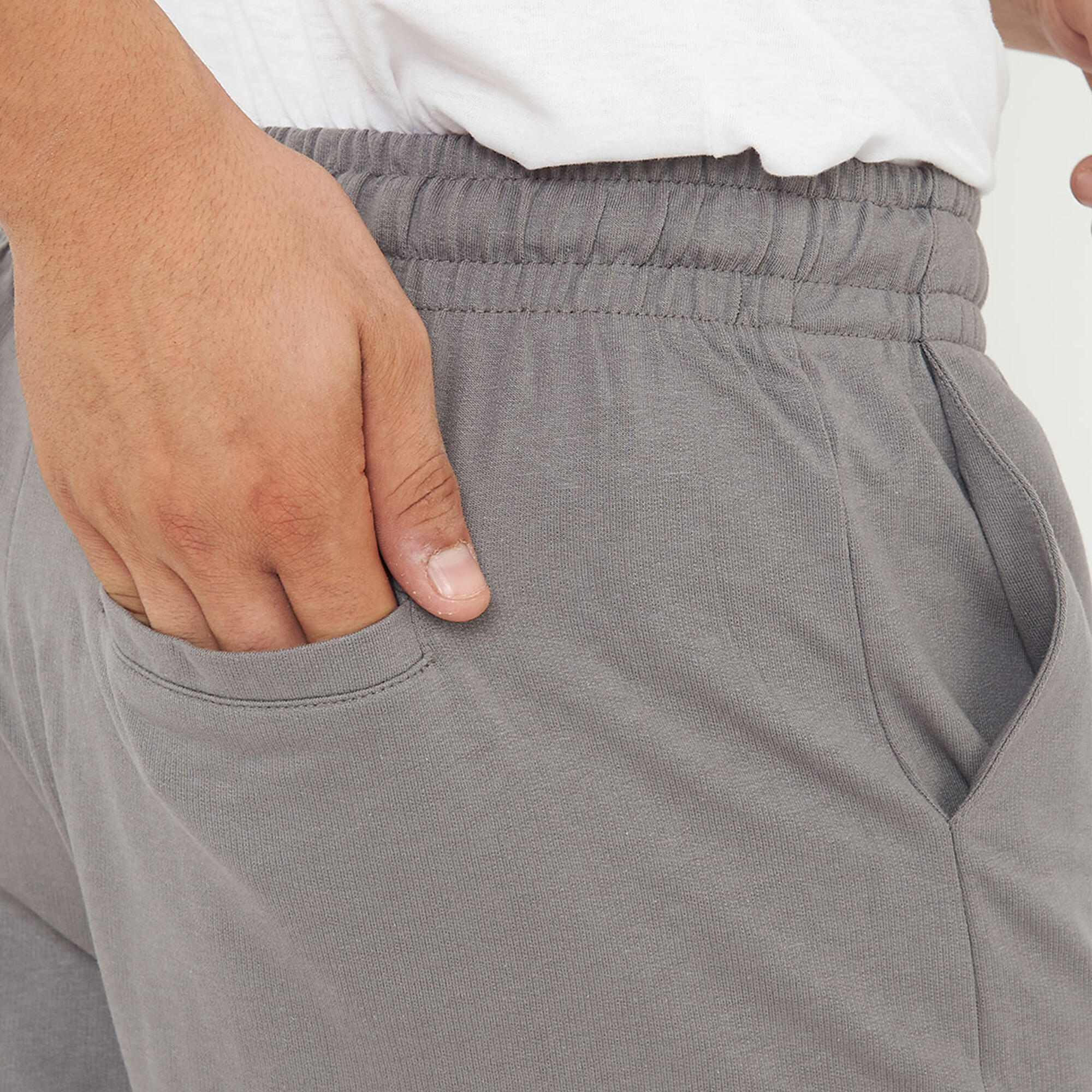 short gymnastik f 9 mann hellgrau 5/6