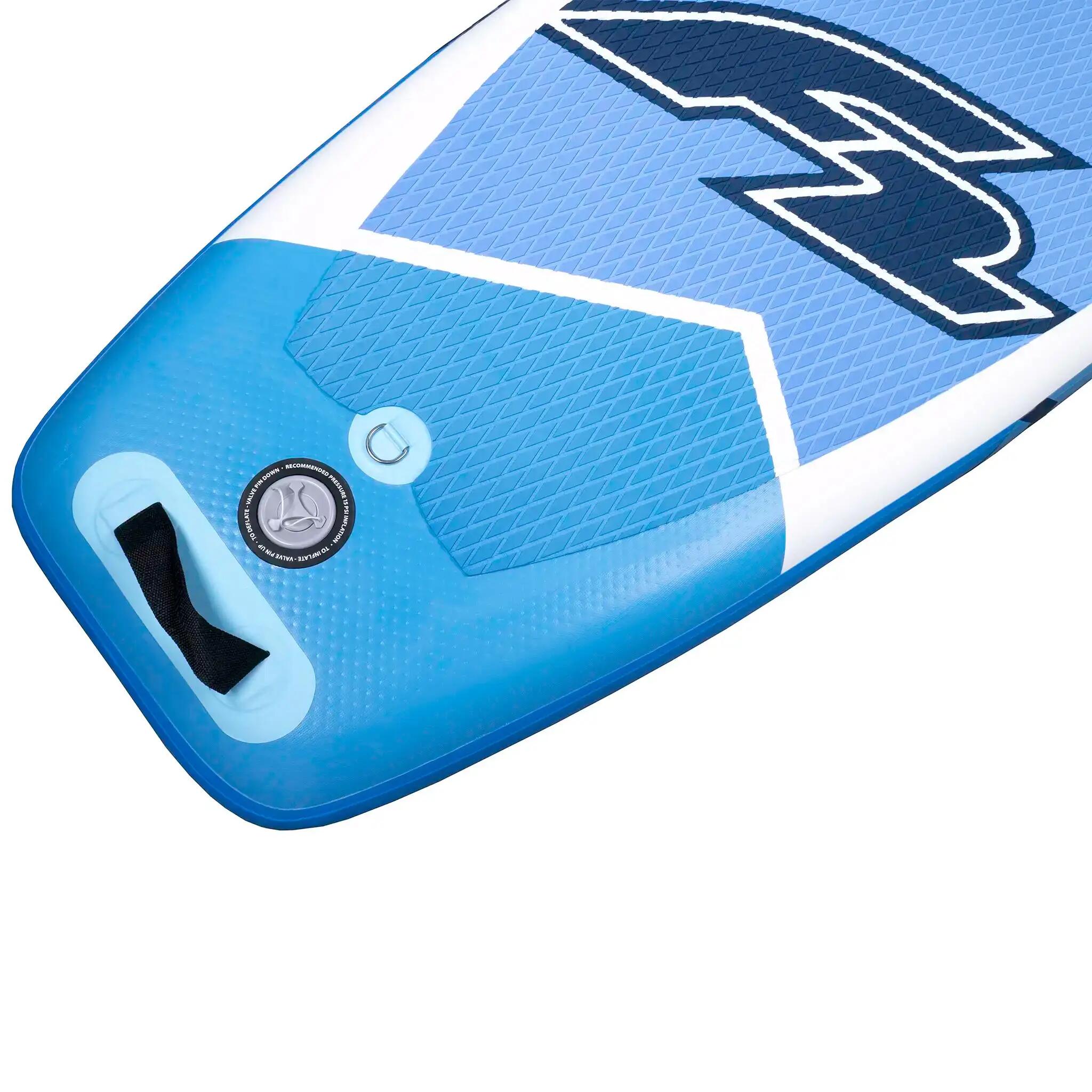 SUP F2 aufblasbares Brett Axxis 11'6“ Light Blue Combo + Elektrische Pumpe 4/7