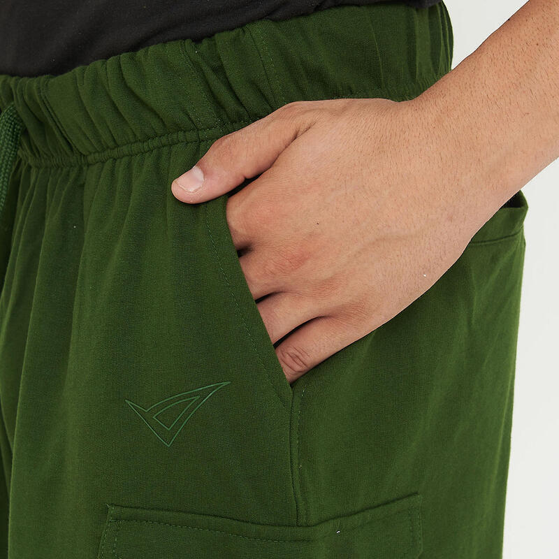 Bărbați Sport Pantaloni Scurți Cargo Verde Închis