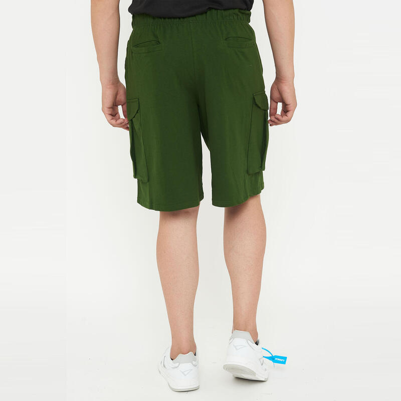 Bărbați Sport Pantaloni Scurți Cargo Verde Închis