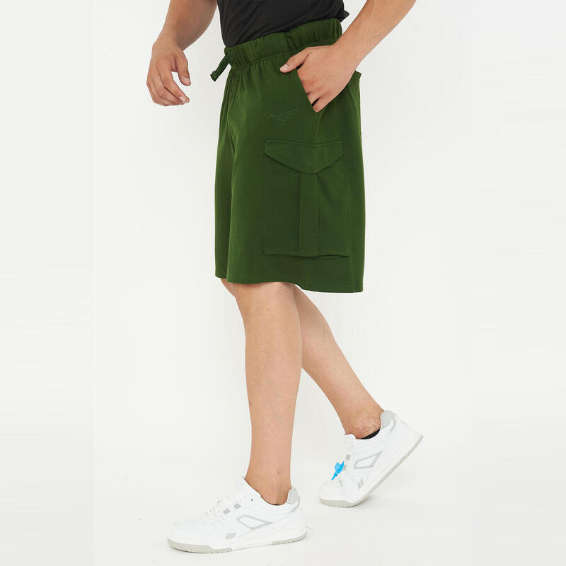Bărbați Sport Pantaloni Scurți Cargo Verde Închis
