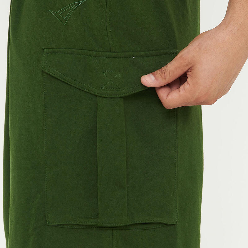 Bărbați Sport Pantaloni Scurți Cargo Verde Închis