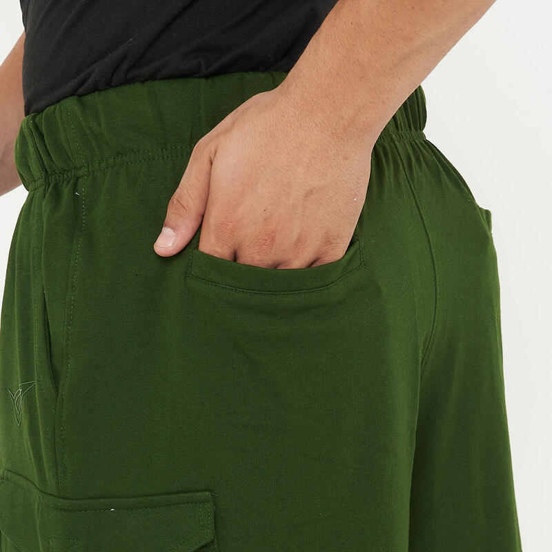 Bărbați Sport Pantaloni Scurți Cargo Verde Închis