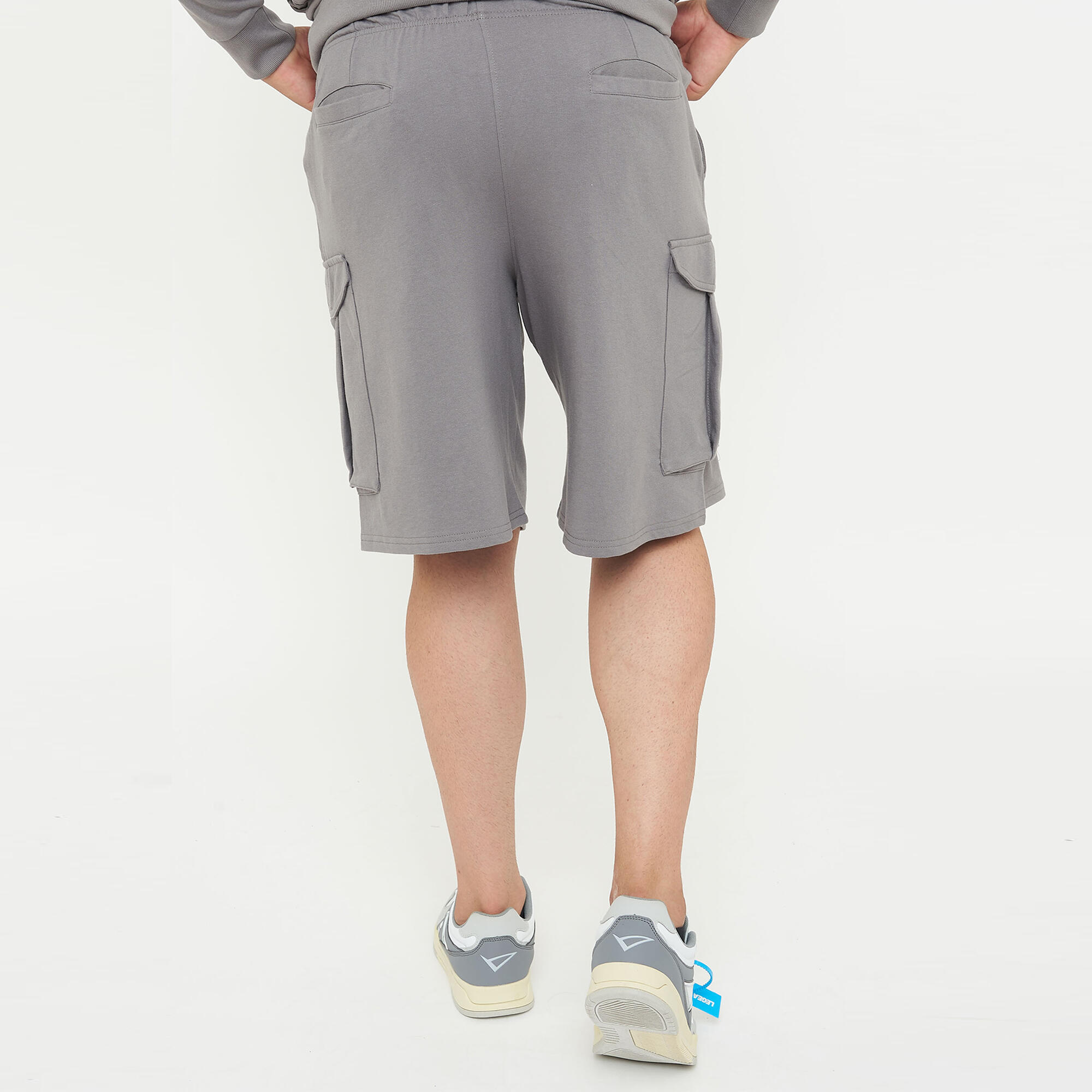 Pantaloncini sportivi in cotone F9 CARGO grigio 2/5
