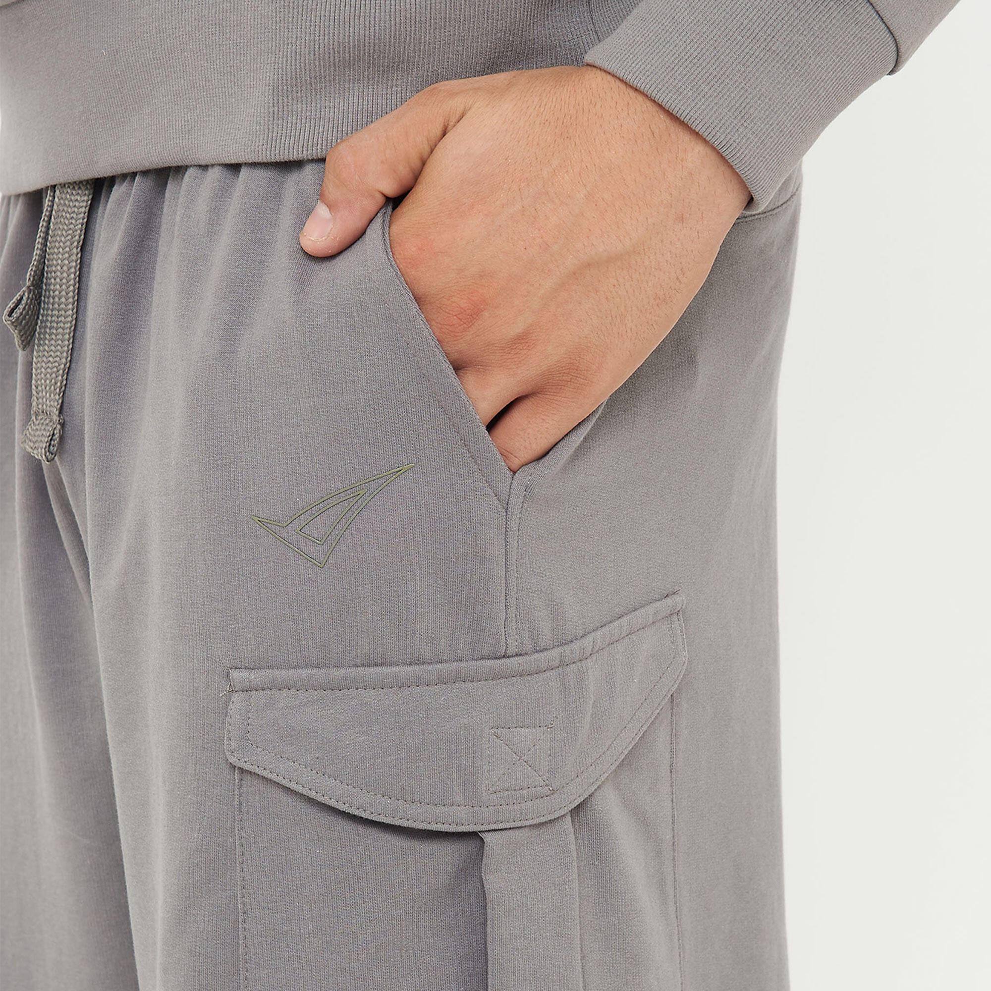 Pantaloncini sportivi in cotone F9 CARGO grigio 4/5