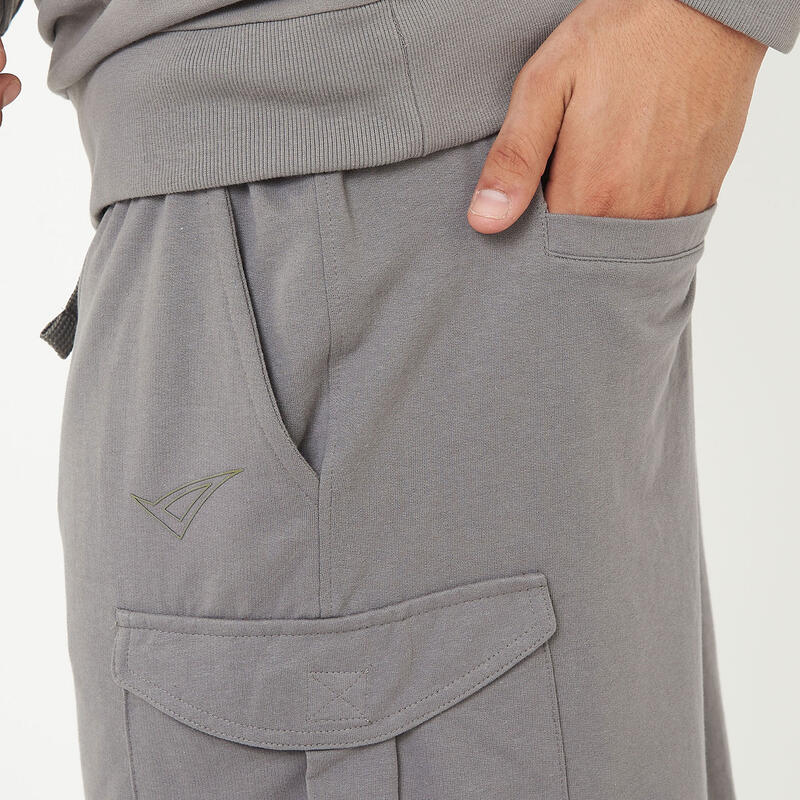 Barbati Pantaloni Scurti Sportivi CARGO F9 Gri