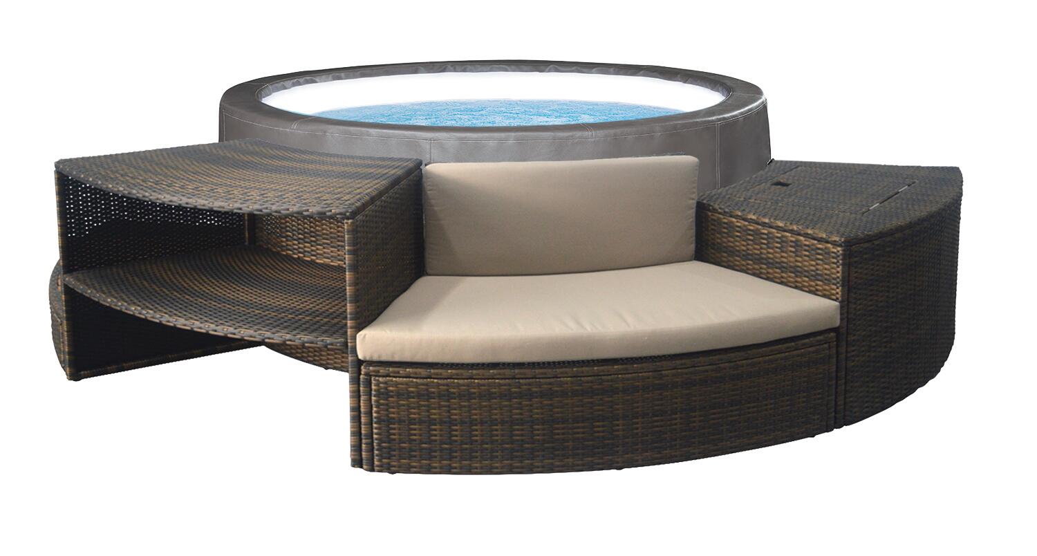 Mobiliário de spa semirrígido vita premium - conjunto de 5 módulos