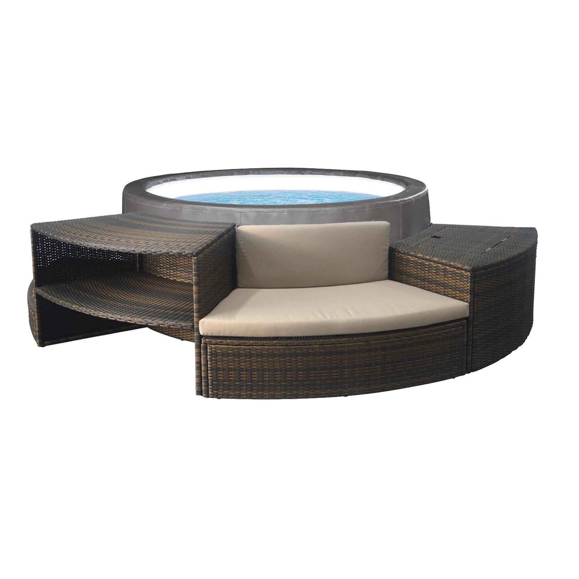 Netspa - Mobilier Pour Spa Semi-rigide Vita Premium - Ensemble De 5 Modules - Spa - Bleu|gris - No Size - Decathlon