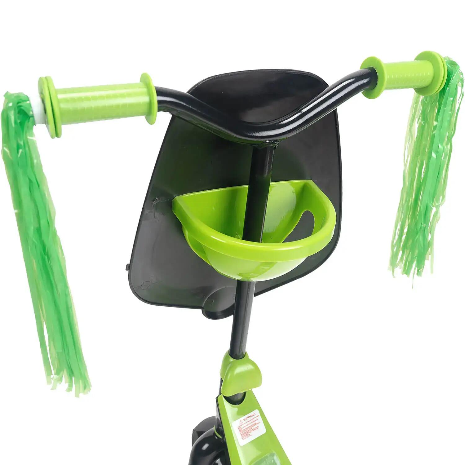 Trotineta de copii Scout cu lumini si muzica, verde negru 7/7
