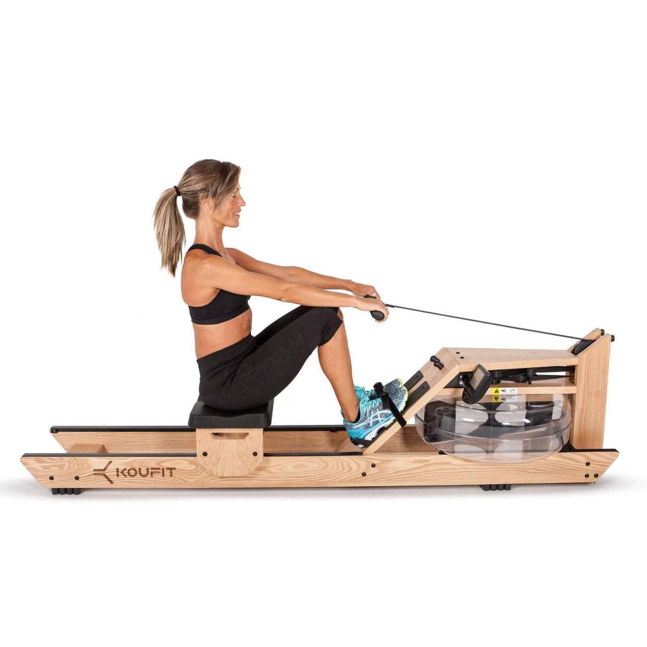 Máquina de Remo de agua Kou Fit Hydro Rower (Madera de roble Natural) 2/5