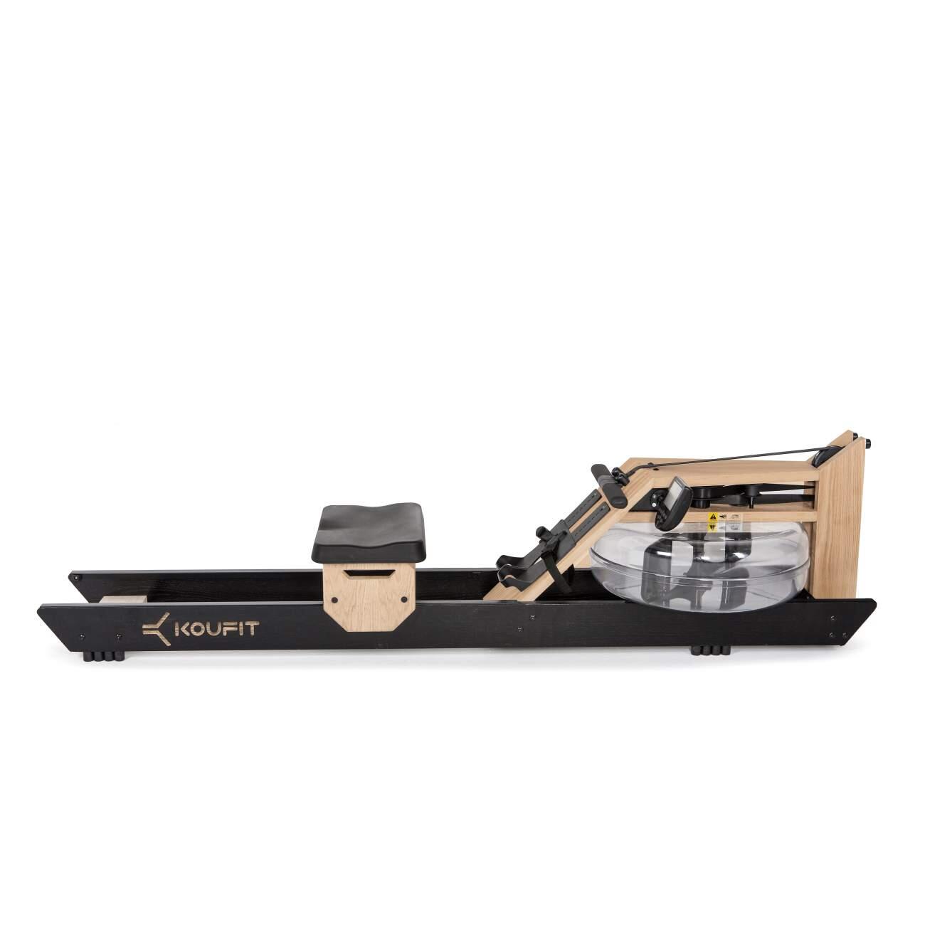 Máquina de Remo de Agua Koufit Hydro Rower - Madera de Roble Pantalla LCD 4/4