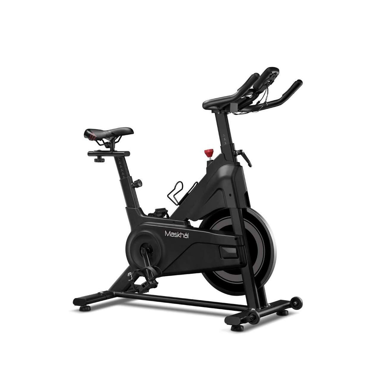 Bicicleta Ciclismo Indoor Maskhal Black Lite - Volante 6kg Pantalla LCD 2/5