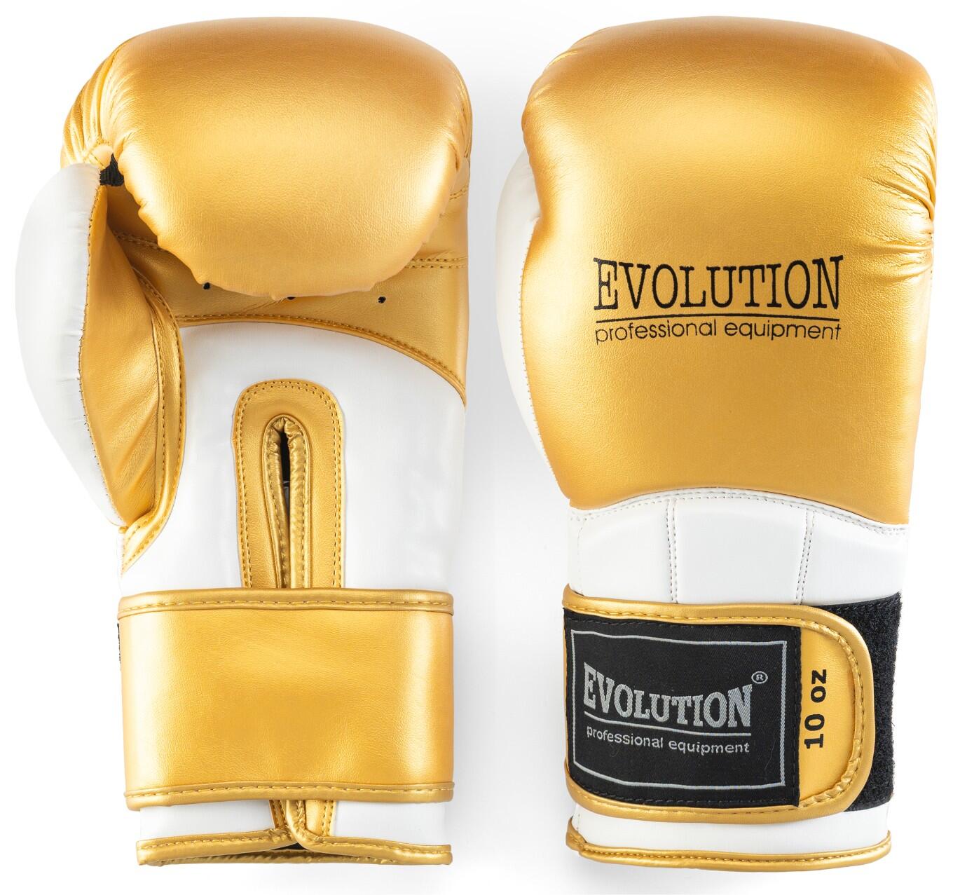 Rękawice bokserskie ze skóry syntetycznej Gold Shine Evolution 3/5