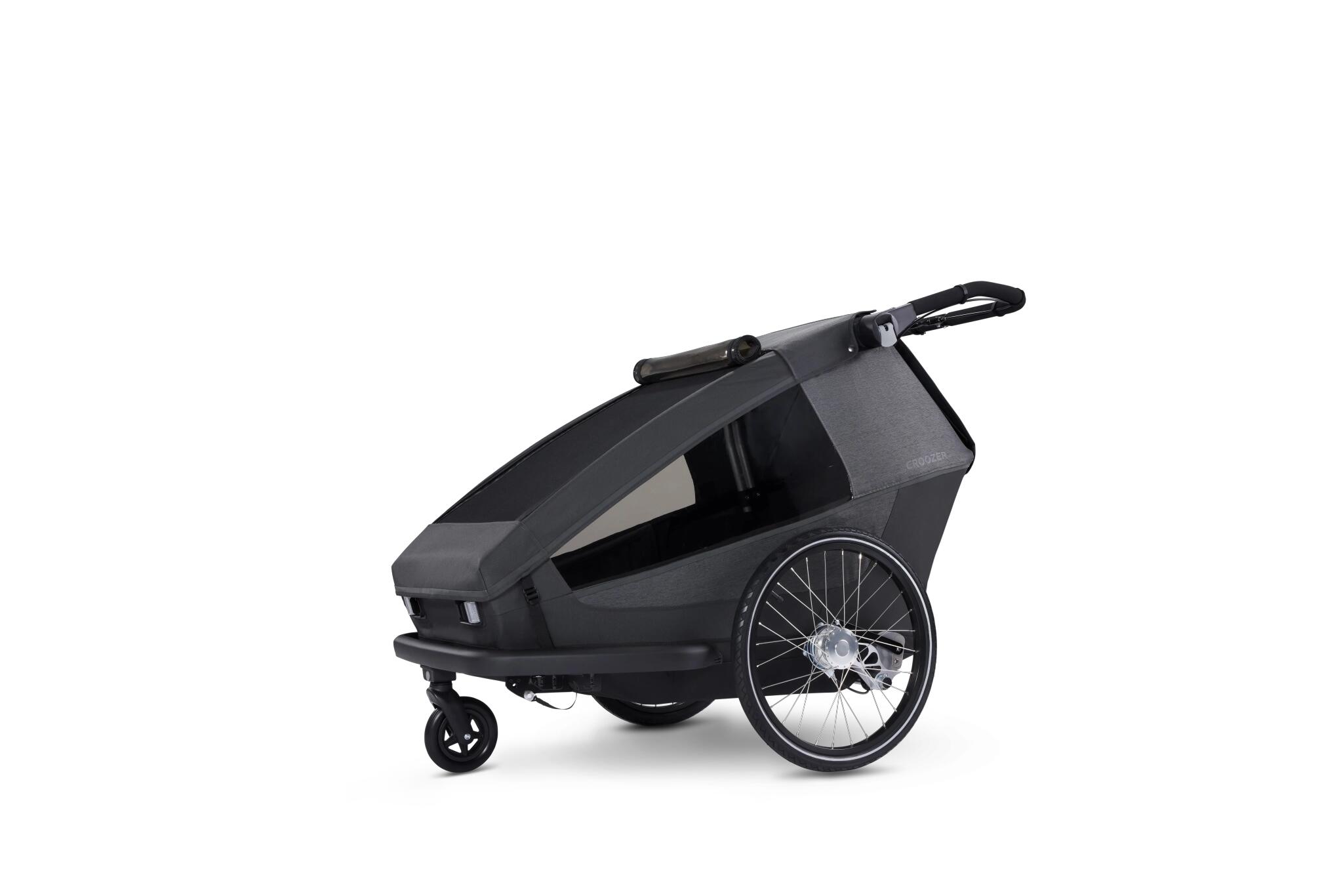 CROOZER Gefederter modularer Fahrradanhänger Yuuna für Kinder, Hunde und Gepäck