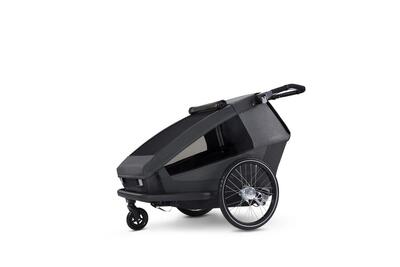 Gefederter modularer Fahrradanhänger Yuuna für Kinder. Hunde und Gepäck