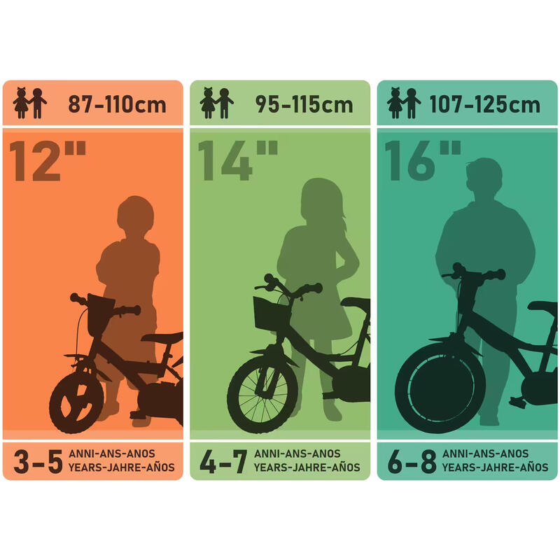 Bicicletă pentru copii PAW PATROL de 14" cu accesorii