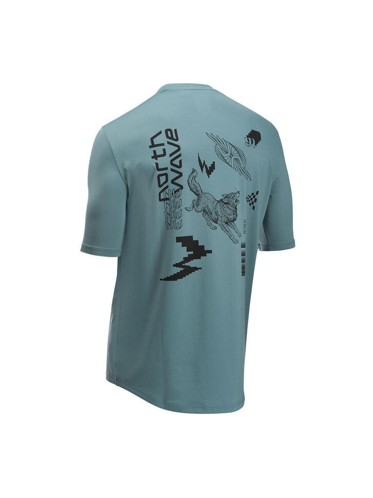 Koszulka rowerowa mtb gravel NORTHWAVE Xtrail Jersey zielony