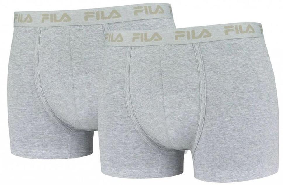 Bokserki Męskie Fila - Zestaw 2 Szare 2XL