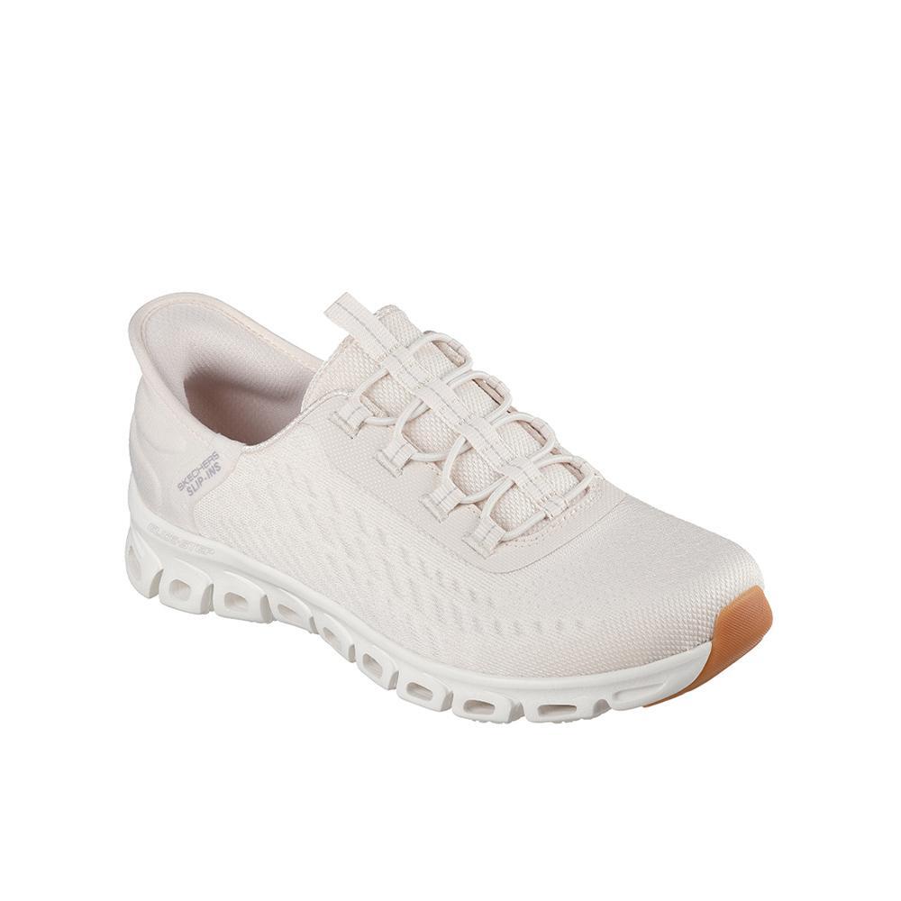 Buty damskie sneakersy Skechers Glide-Step wygodne ecru Slip-ins 2/7
