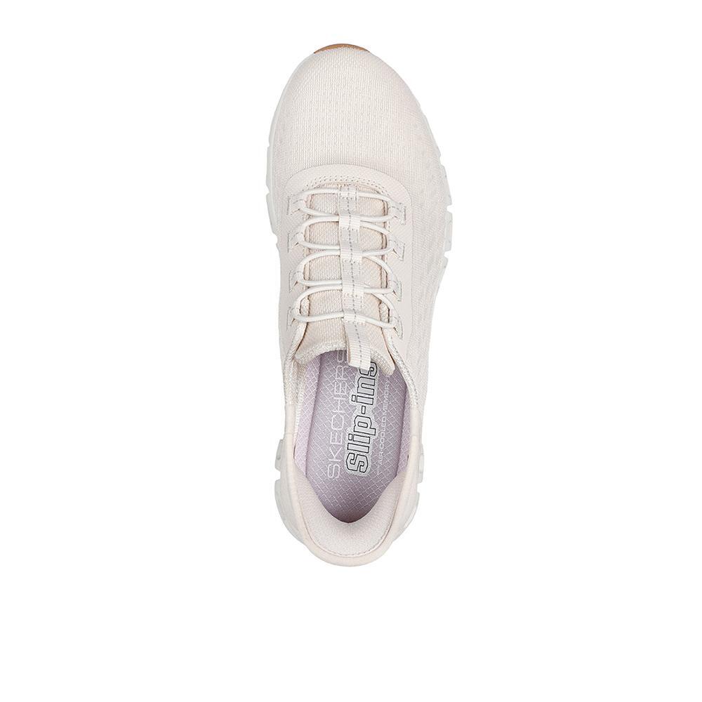 Buty damskie sneakersy Skechers Glide-Step wygodne ecru Slip-ins 3/7