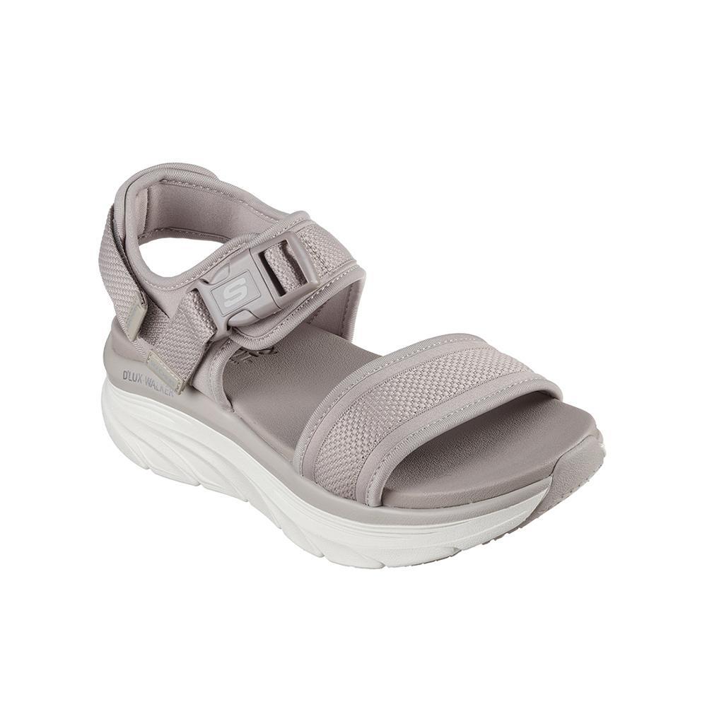 SANDALE DAMEN Skechers D'lux Walker Sandal Gewebe TAUPE 2/5