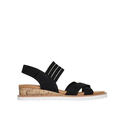 Sandalias Skechers Mujer Bobs Desert Kiss - Shore Enough Negras