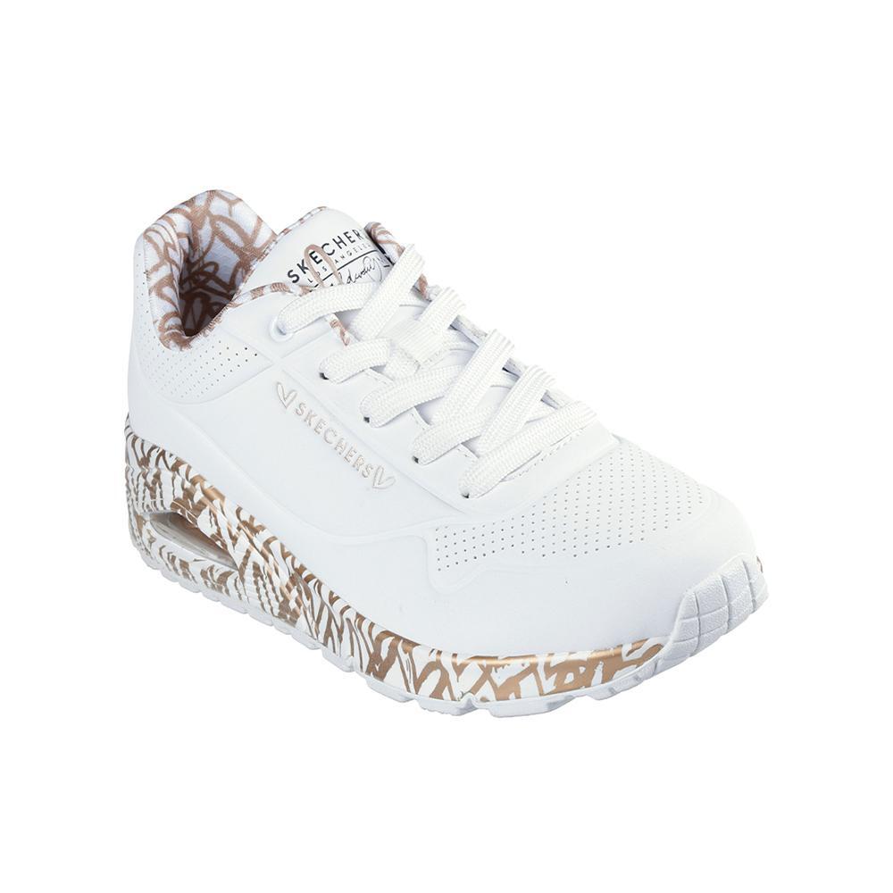 Sapatilhas Skechers Mulher x JGoldcrown: Uno - Loving love Brancas 2/7