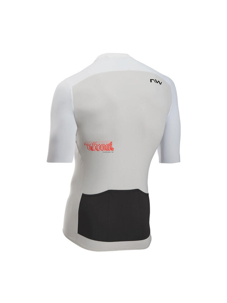 Koszulka rowerowa gravel mtb NORTHWAVE Essence Evo Jersey UPF50 jasny szary