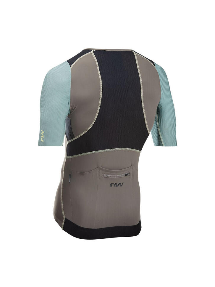 Koszulka rowerowa gravel NORTHWAVE Extreme Rock Jersey beżowy