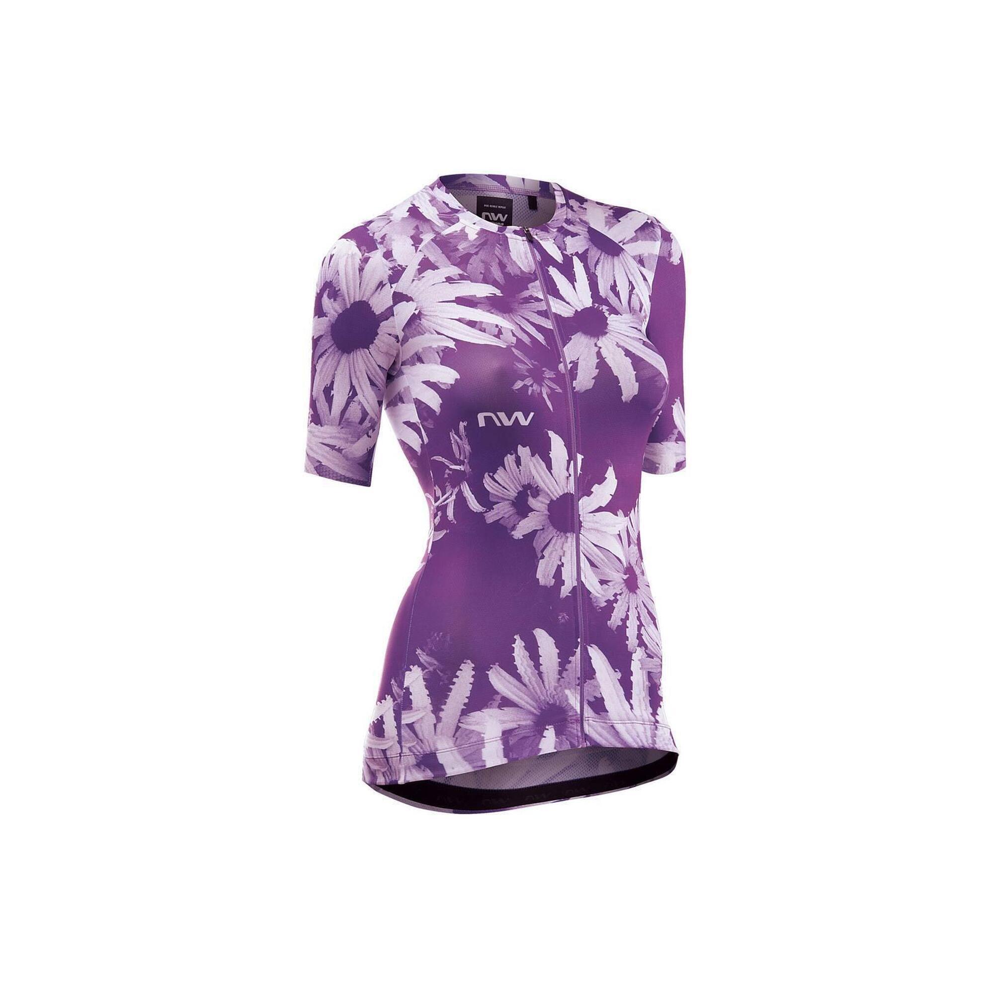 Northwave - Maillot De Cyclisme Femme Northwave Blade - Maillot Manches Courtes - Violet - Decathlon