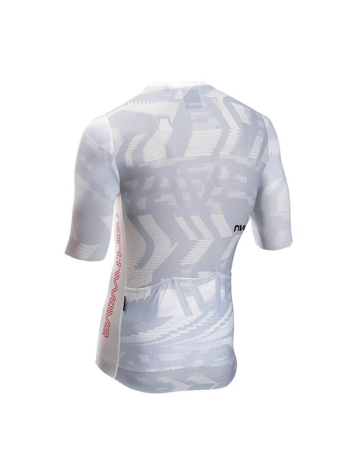Koszulka rowerowa gravel szosa NORTHWAVE Blade Air Jersey jasny szary