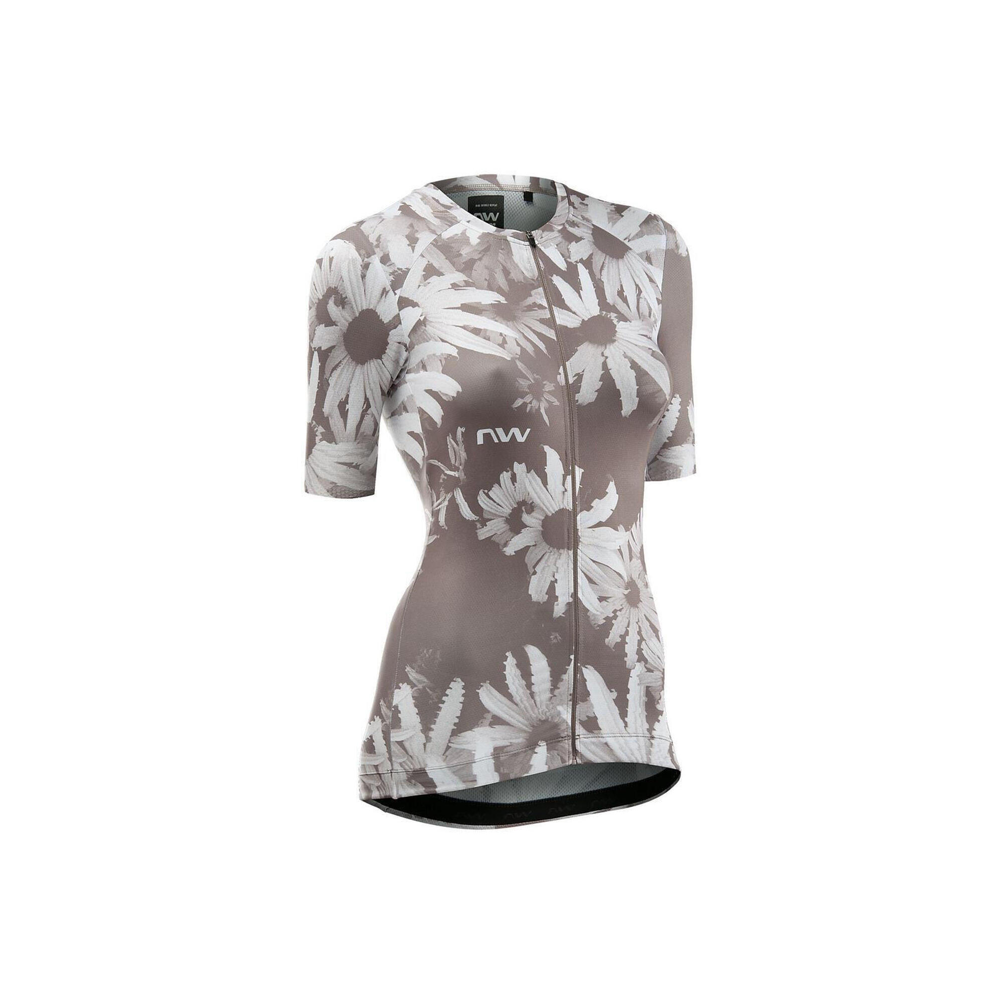 Northwave - Maillot De Cyclisme Femme Northwave Blade - Maillot Manches Courtes - Beige - Decathlon