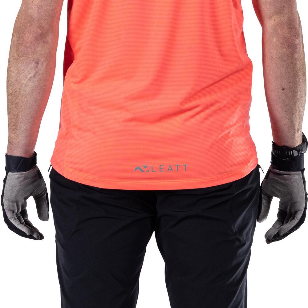 Camiseta MTB Trail X-Flow 1.0 elástica y ultraligera rosa para hombre 3/7