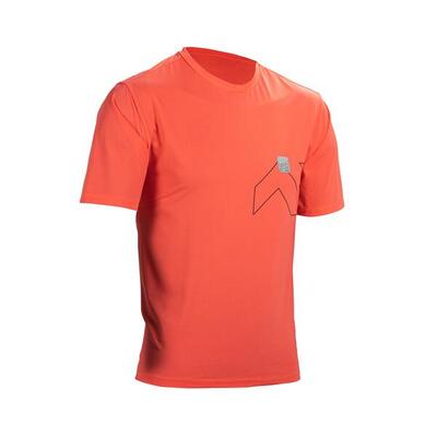 Mtb trail x-flow 1.0 shirt, elastisch en ultralicht, roze, heren